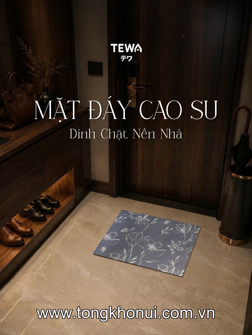 Thảm nano khô nhanh 65 x 45cm TEWA, 80076-VT màu vintage, xám ảnh 2
