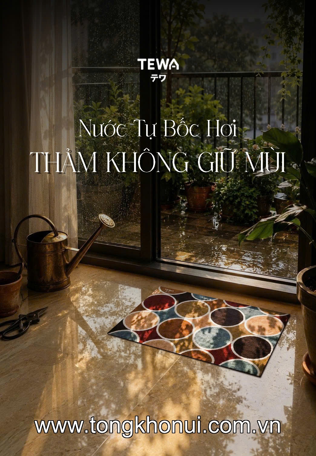 Thảm nano khô nhanh 65 x 45cm TEWA, 80076-VT màu vintage, xám ảnh 8