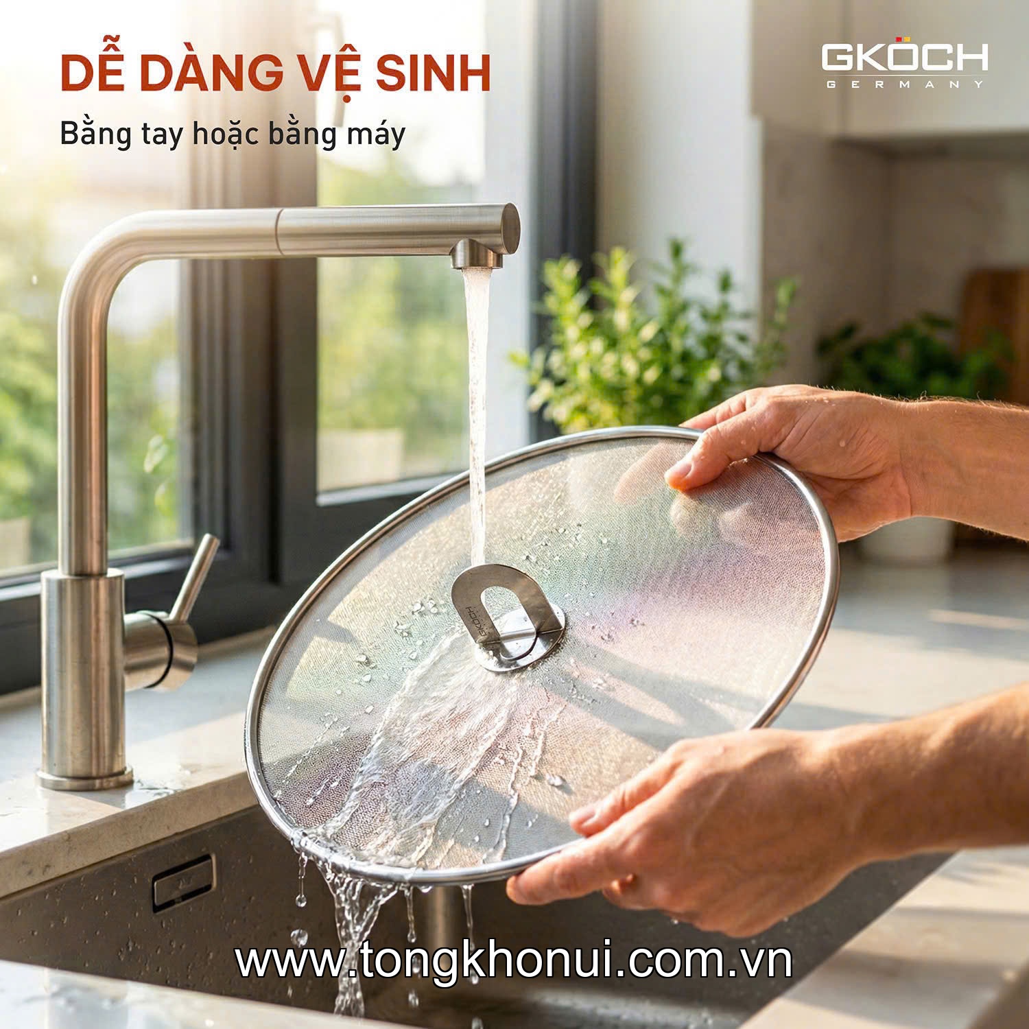 Vỉ chắn dầu thép không gỉ GKOCH, model: YC-T133 ảnh 1