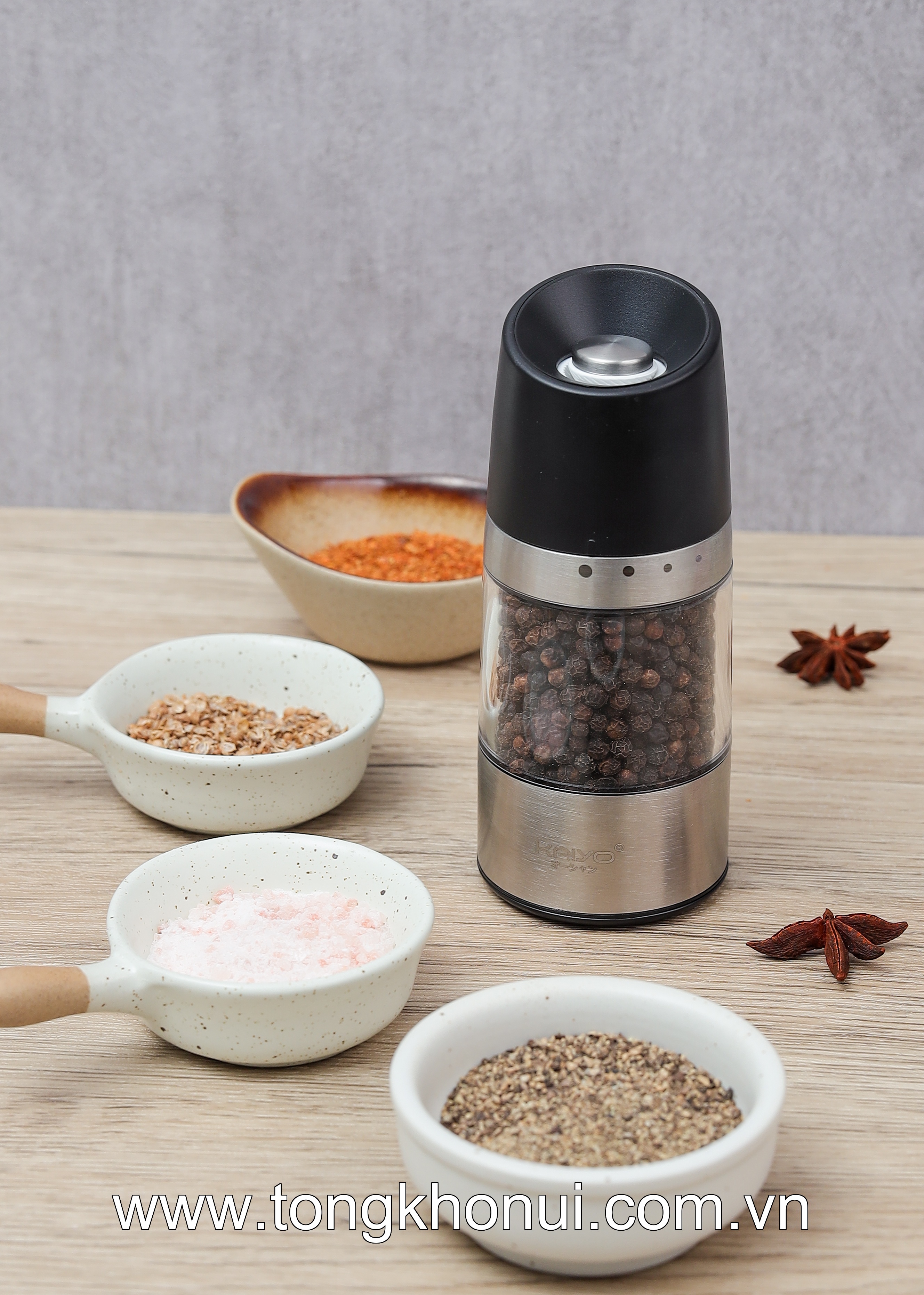 Dụng cụ xay tiêu lưỡi sứ Kaiyo KPG-6179 ảnh 7