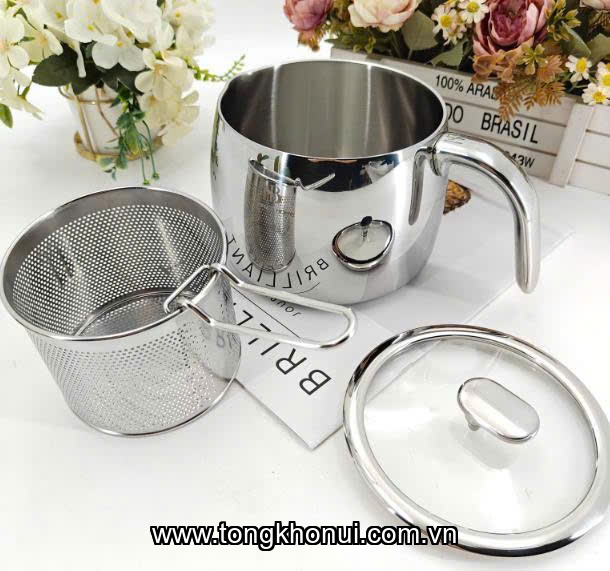 Nồi kèm lưới lọc Borman Home 14cm inox 18/10 - BH505 model: BH-AGL14DN ảnh 5