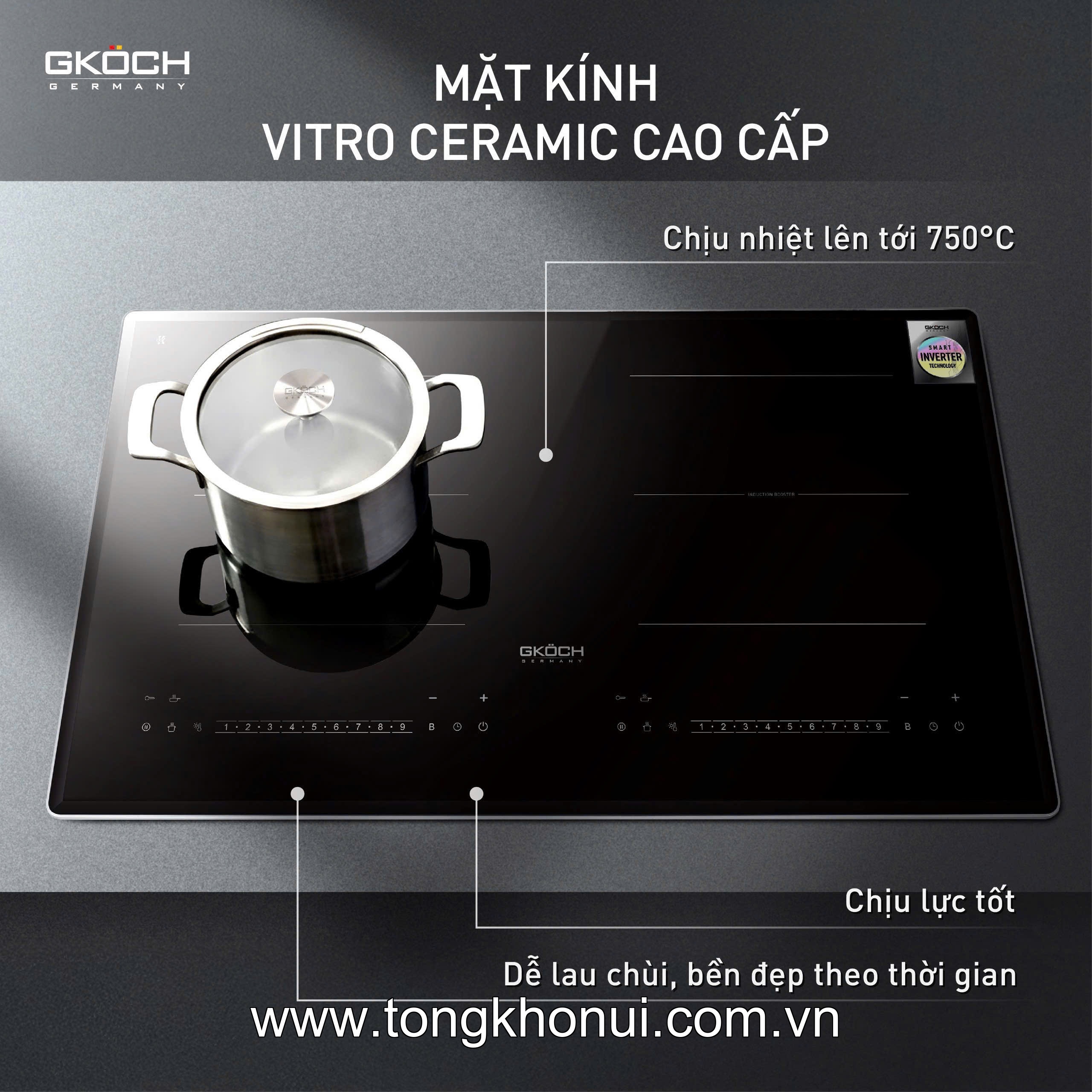 Bếp từ đôi GKOCH, model: 7372DS2 ảnh 3