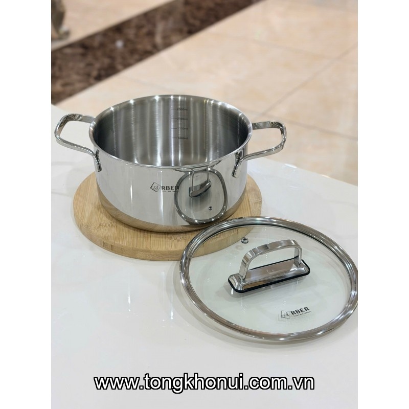 NỒI LIỀN ĐÁY INOX 304 ARBER – AN-16C1 16CM / AN-18C1 18CM / AN-20C1 20CM ảnh 5