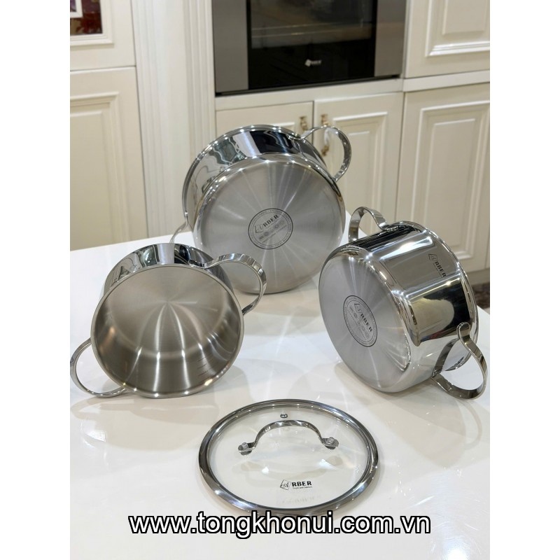 NỒI LIỀN ĐÁY INOX 304 ARBER – AN-16C1 16CM / AN-18C1 18CM / AN-20C1 20CM ảnh 2