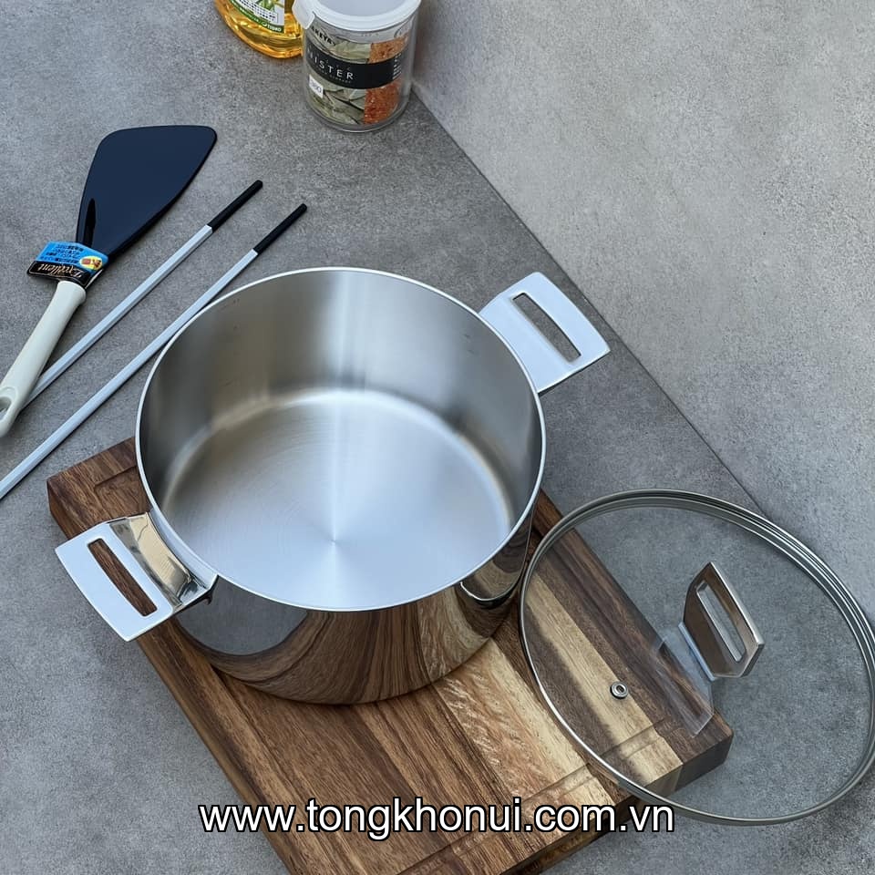 Nồi đúc inox 3 lớp đáy liền Try-Ply Kaiyo size 18,20,22cm KIC-3369, KIC-3376, KIC-3383 ảnh 8