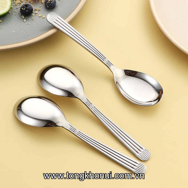 Thìa inox 316 ngọc trai OYATTON, O700, OYT-AL700S, dài 16.5cm ảnh 2