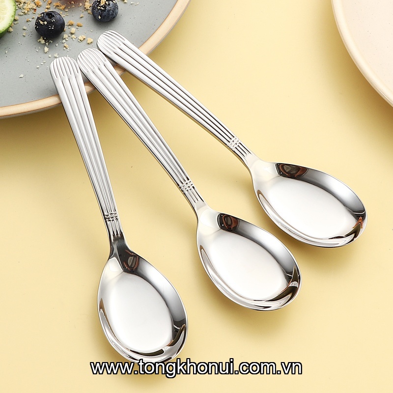 Thìa inox 316 ngọc trai OYATTON, O700, OYT-AL700S, dài 16.5cm ảnh 3