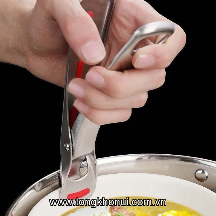 Kẹp đồ nóng OYATTON 18cm inox 18/19 - O618 model: OYT-AL618B ảnh 2