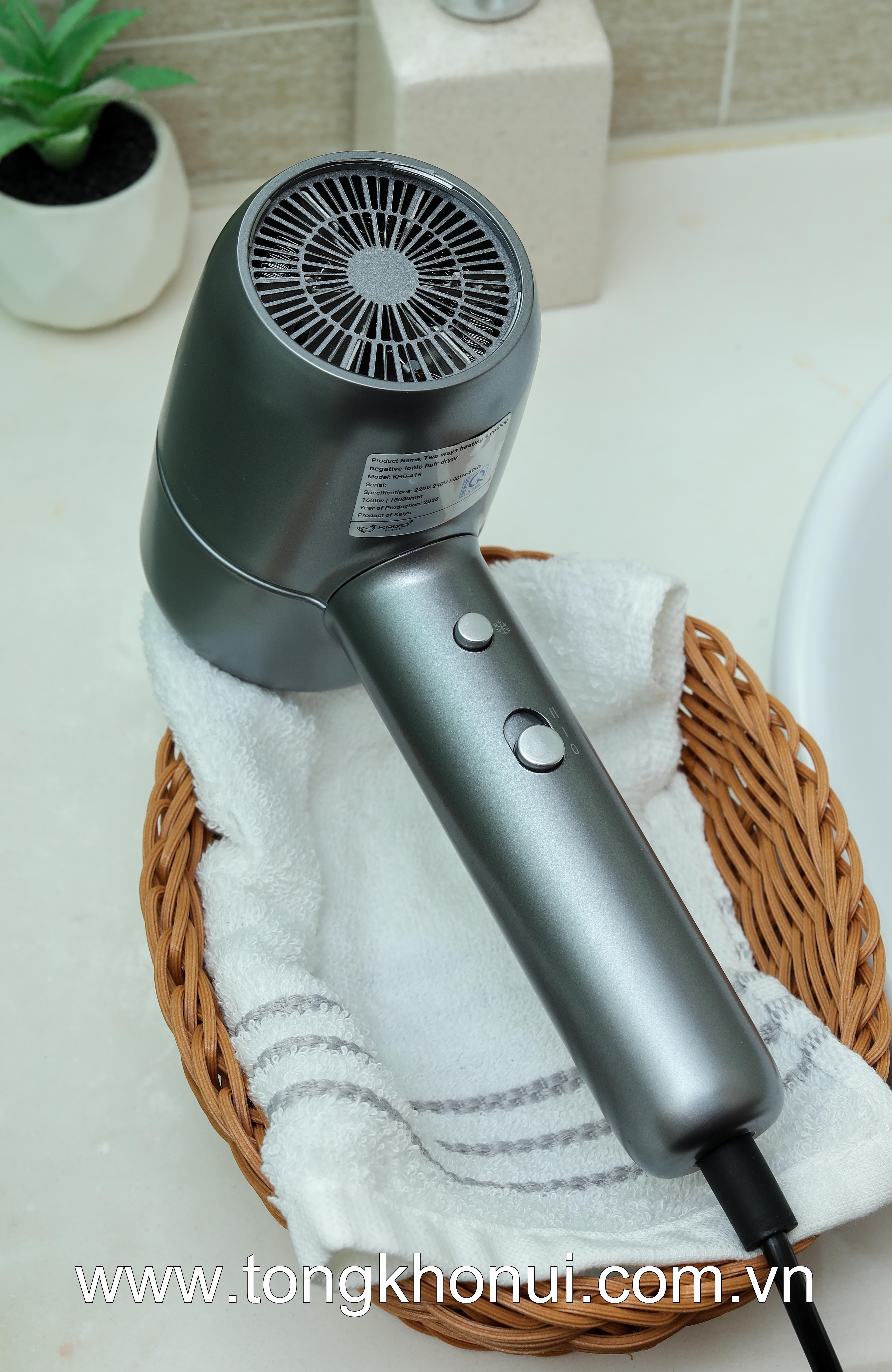 Máy sấy tóc ion âm hai chiều nóng lạnh Kaiyo, KHD-4182, KHD-4199, KHD-4205 ảnh 11