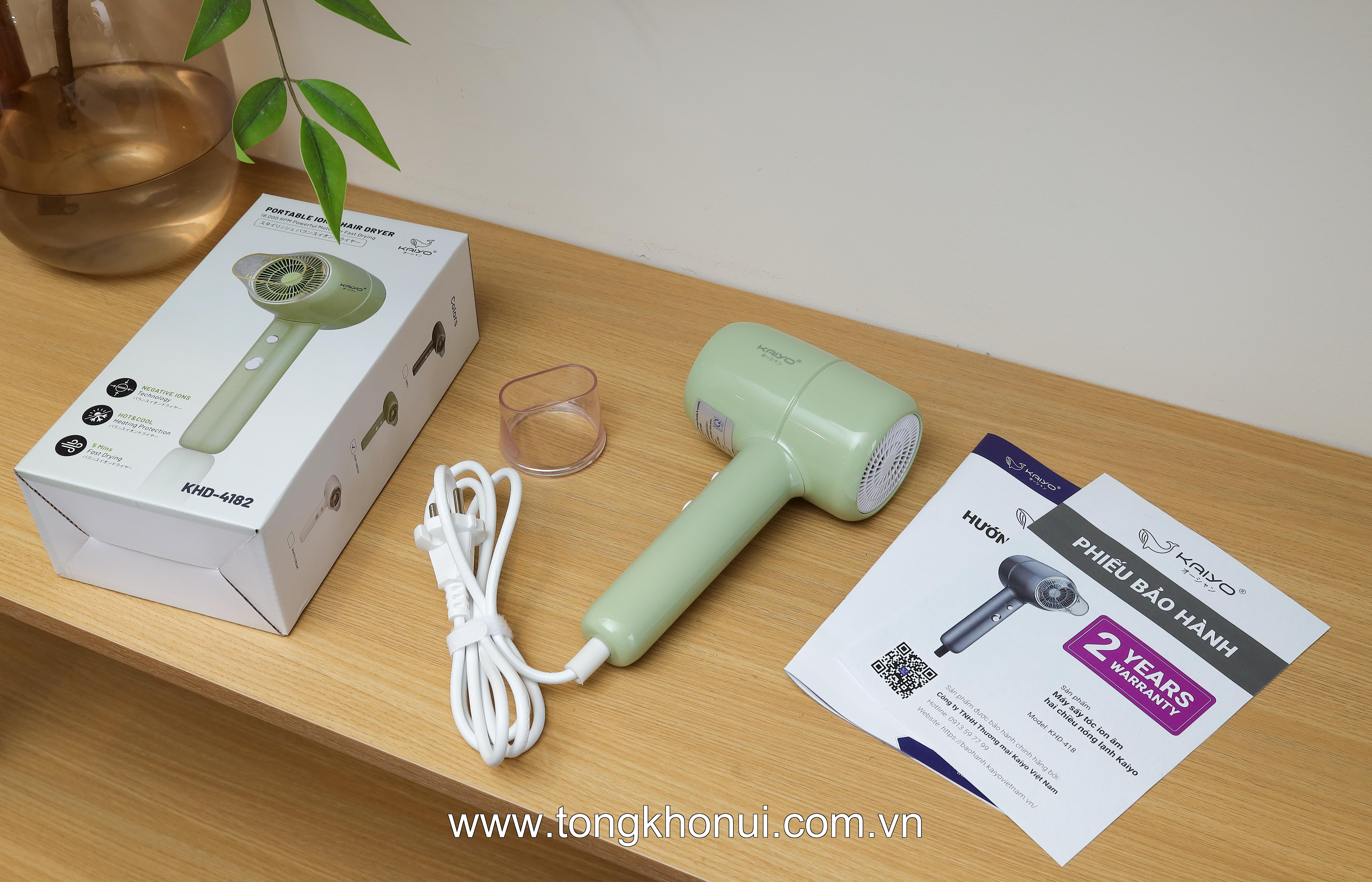 Máy sấy tóc ion âm hai chiều nóng lạnh Kaiyo, KHD-4182, KHD-4199, KHD-4205 ảnh 12