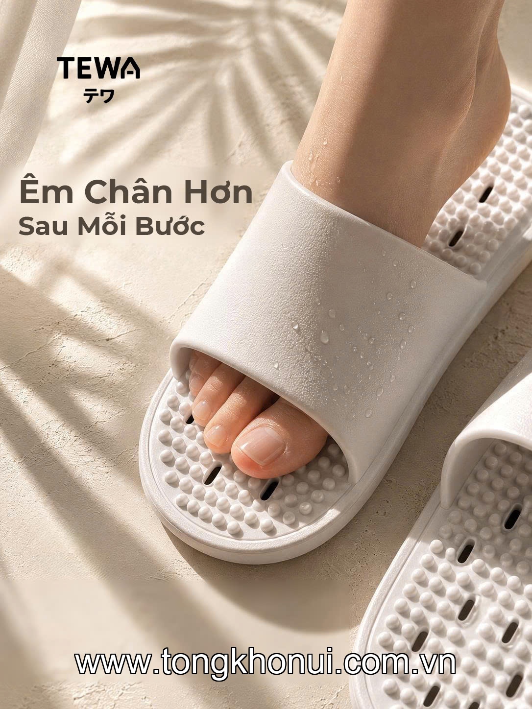 DÉP EVA ĐẾ MỀM MASSAGE CHÂN ĐI TRONG NHÀ TEWA – MÃ 80073 ảnh 2