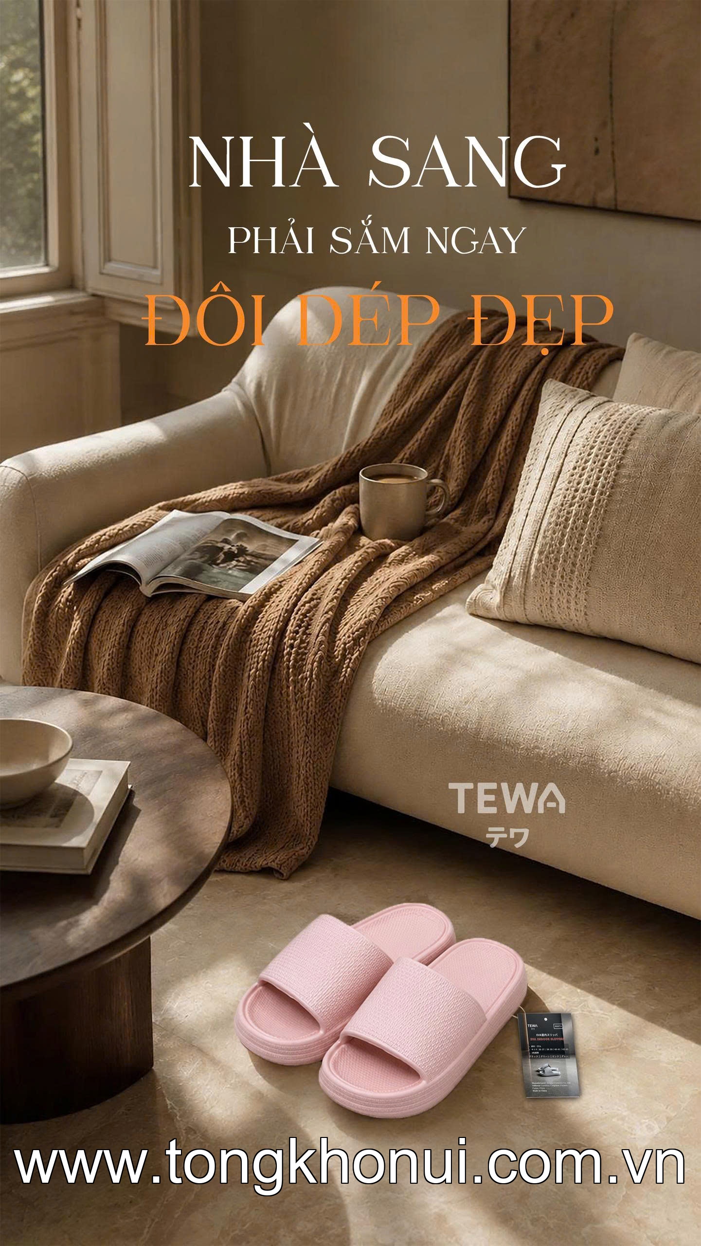 Dép eva đế mềm đi trong nhà TEWA, 80074 ảnh 5