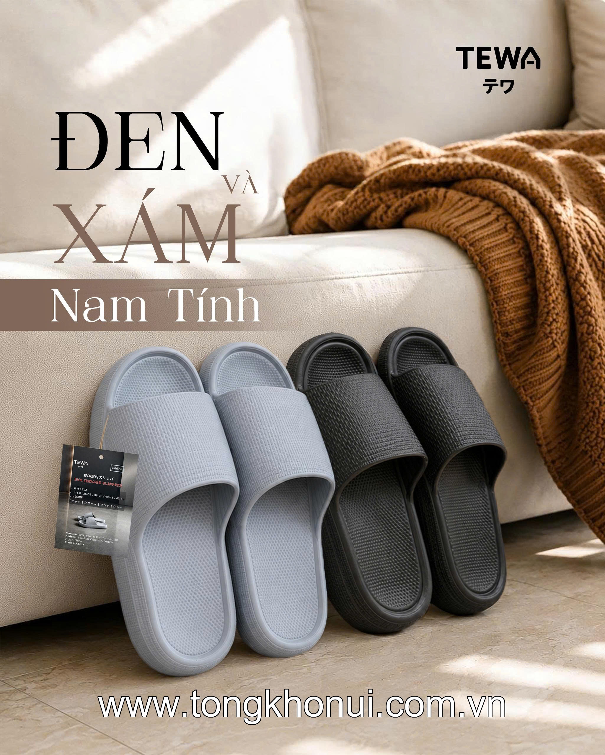 Dép eva đế mềm đi trong nhà TEWA, 80074 ảnh 6