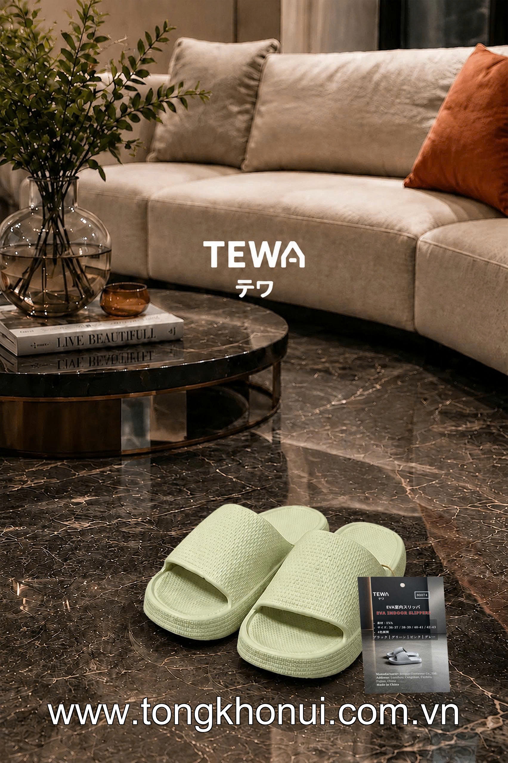 Dép eva đế mềm đi trong nhà TEWA, 80074 ảnh 12