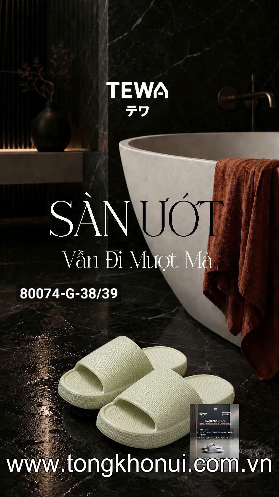 Dép eva đế mềm đi trong nhà TEWA, 80074 ảnh 16