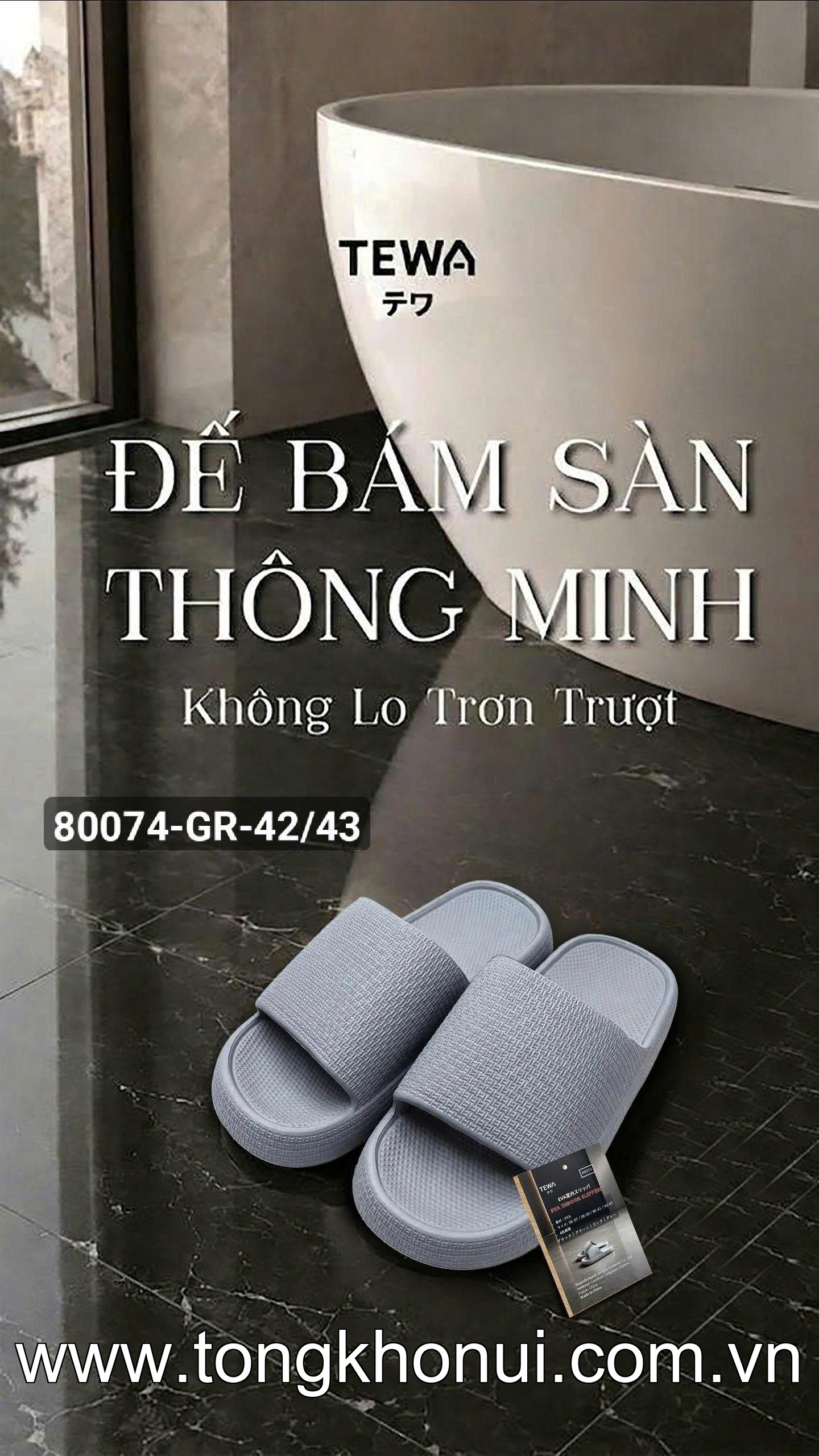 Dép eva đế mềm đi trong nhà TEWA, 80074 ảnh 20