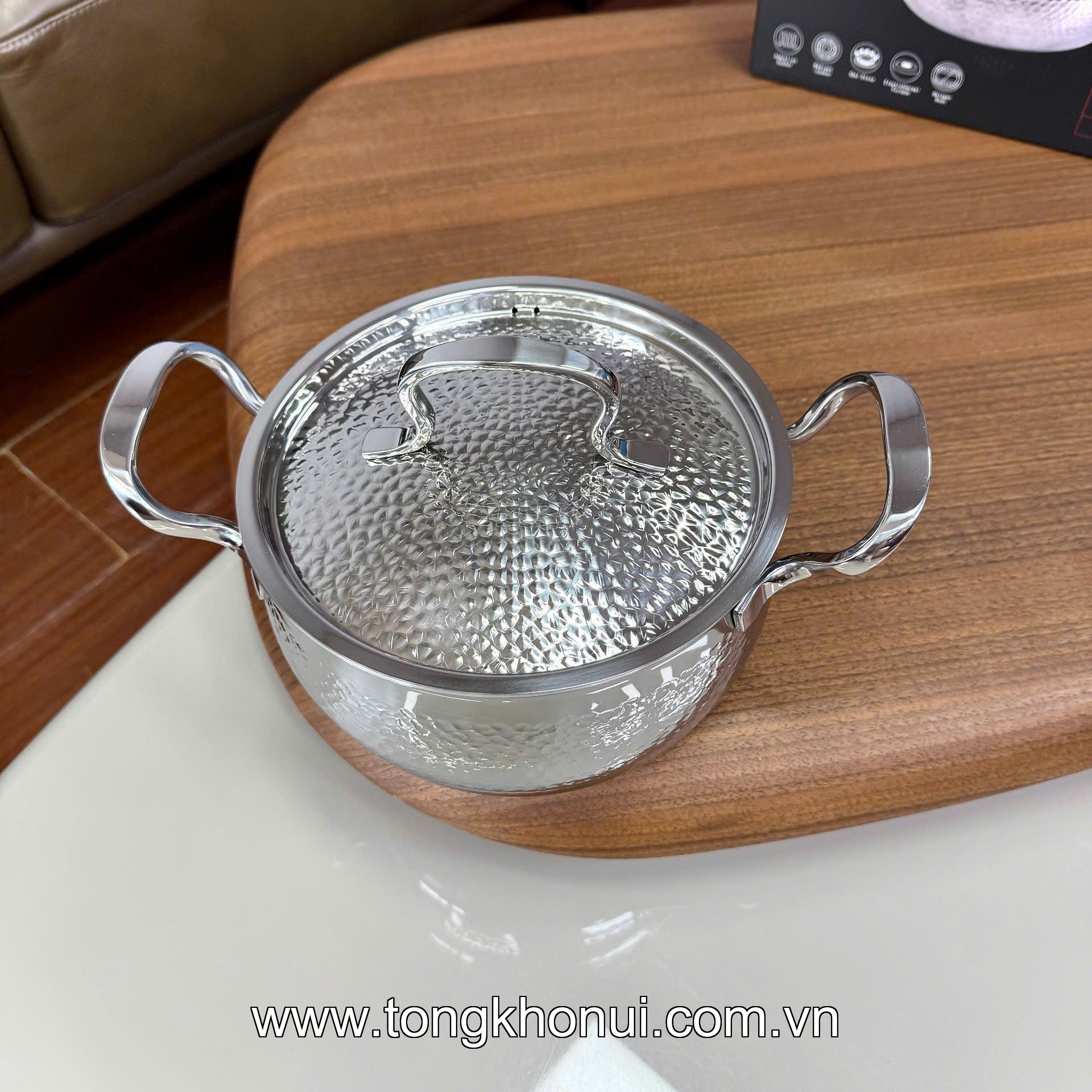 Nồi dập vân C1011,C1012, C1013, C1010 CHOCKMEN 18/20/24/26cm, inox 18/10 ảnh 10