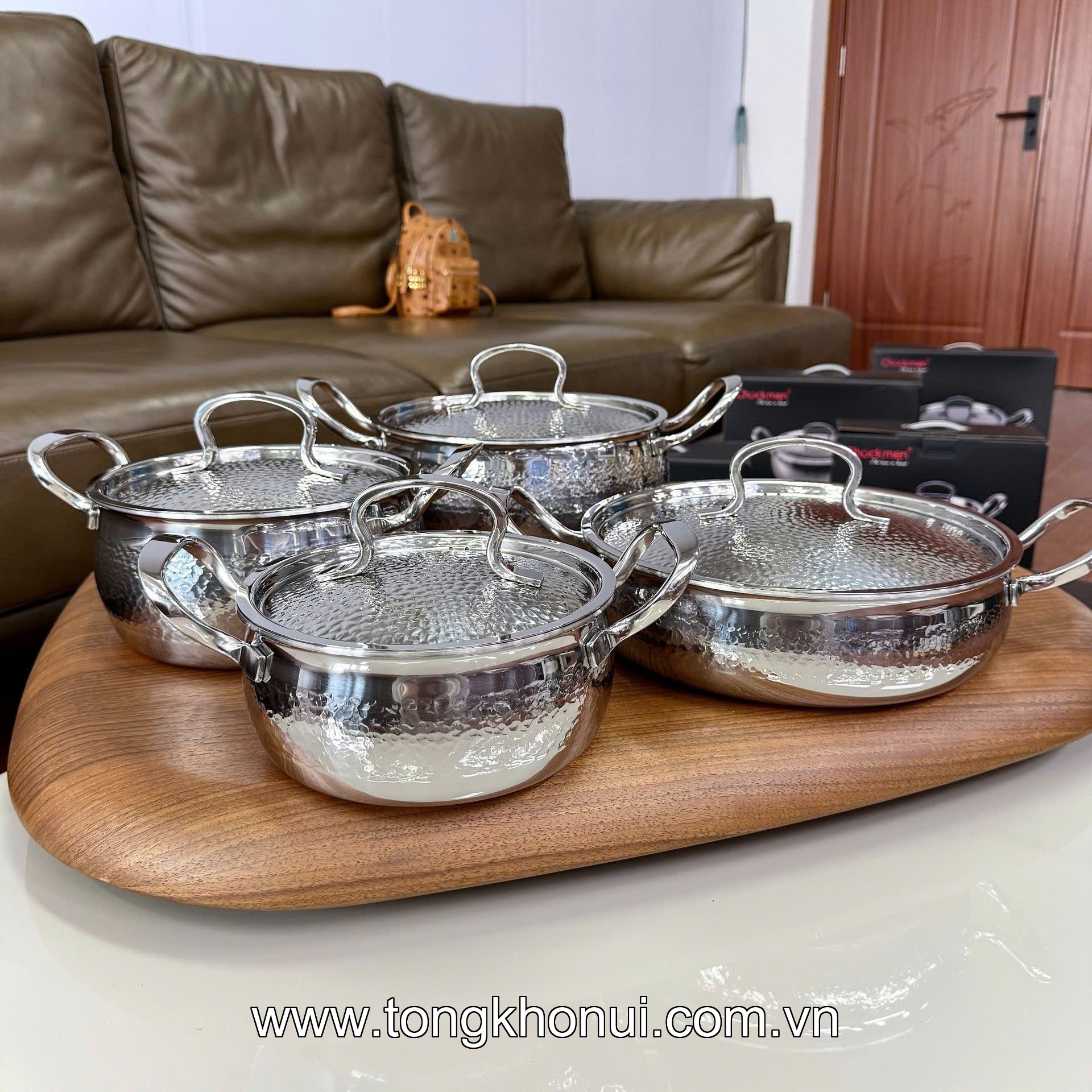 Nồi dập vân C1011,C1012, C1013, C1010 CHOCKMEN 18/20/24/26cm, inox 18/10 ảnh 15