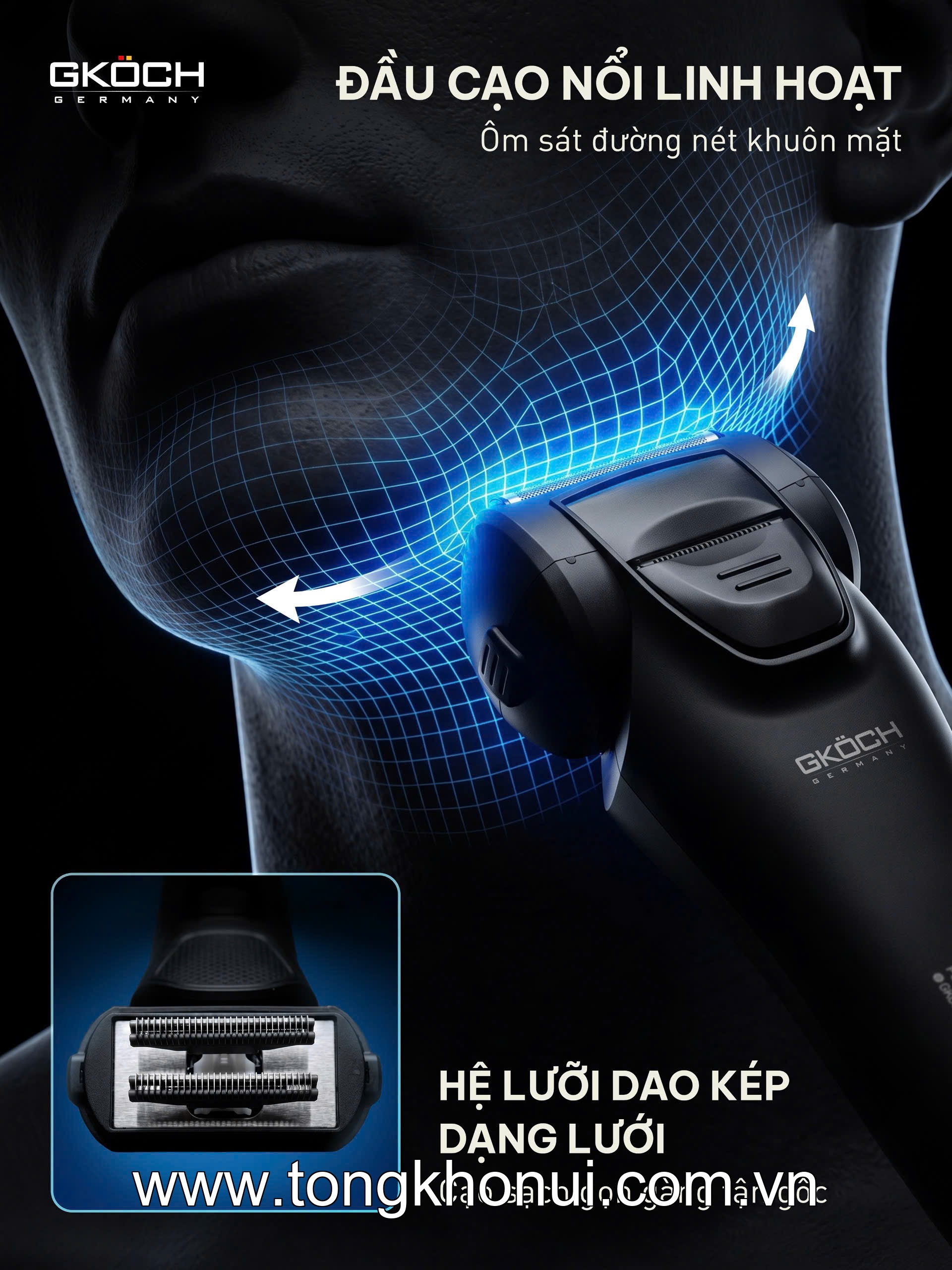 Máy cạo râu Gkoch, model V-939 ảnh 2