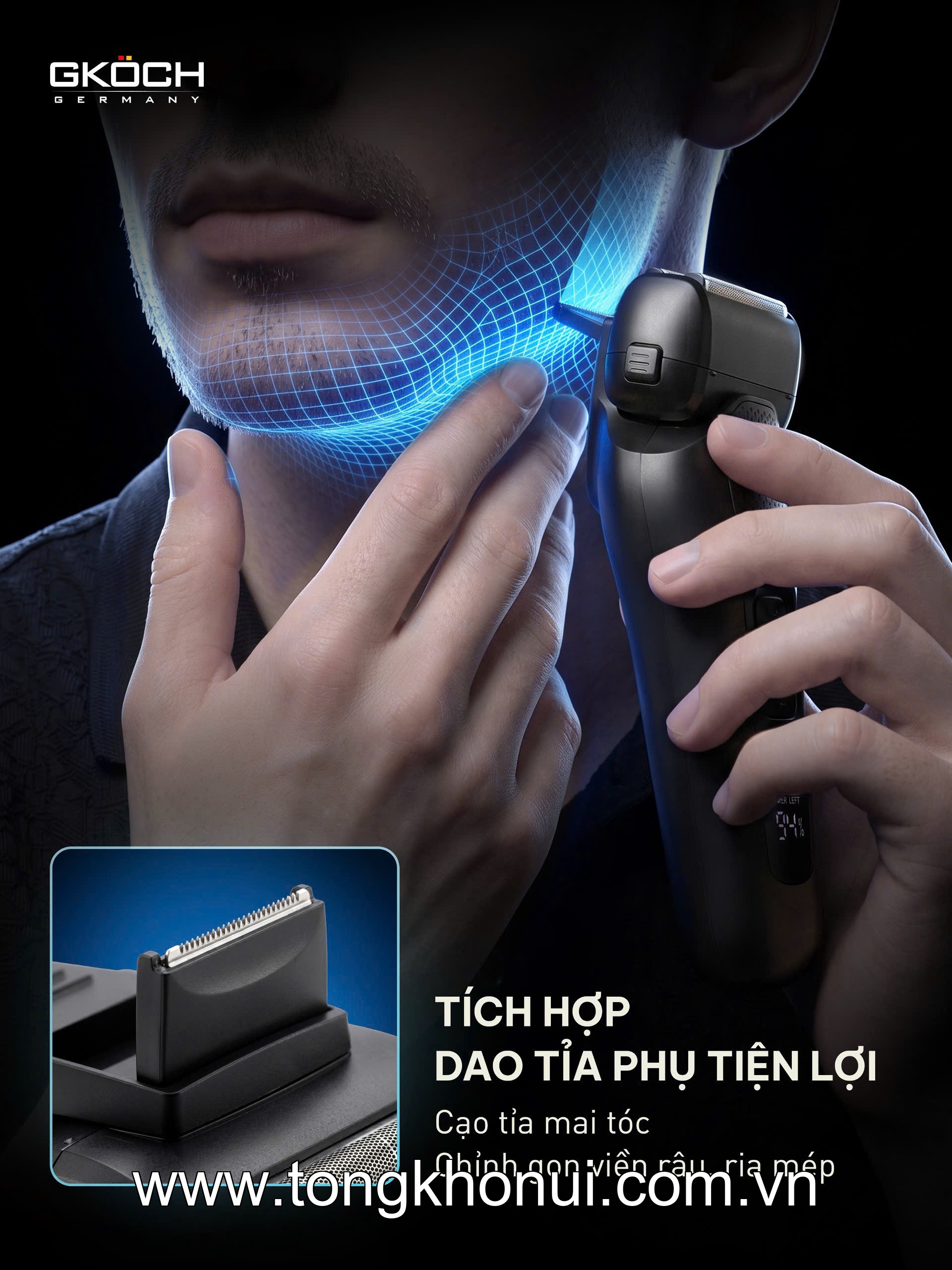 Máy cạo râu Gkoch, model V-939 ảnh 4