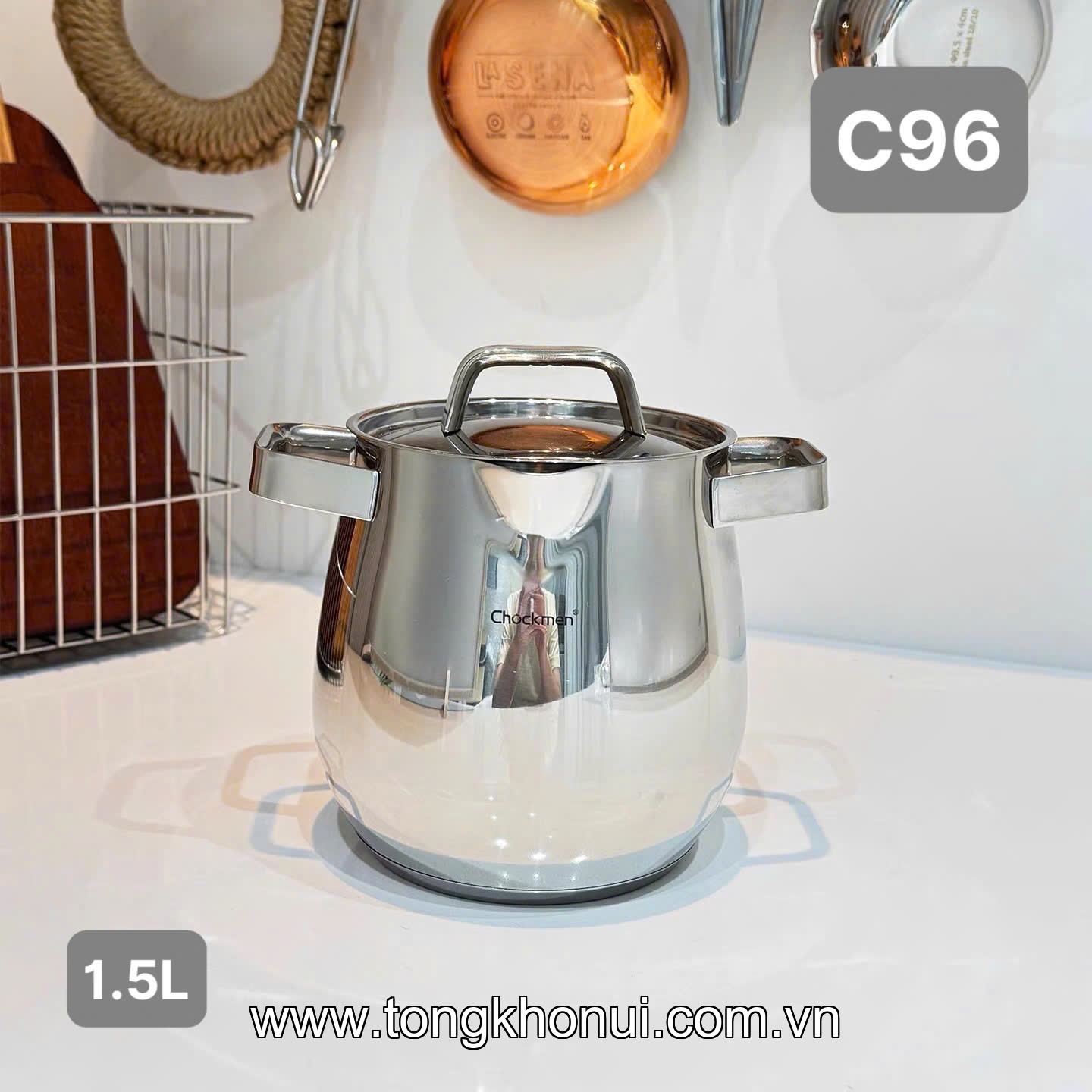 Nồi Chockmen 12cm inox 18/10 - C96 model: CKM-JYOP04 ảnh 4
