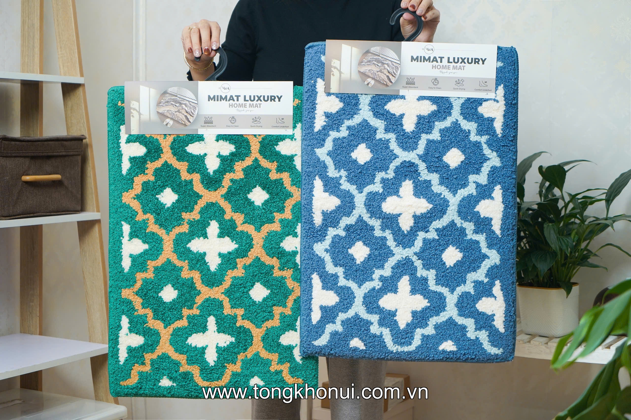 Thảm chùi chân dệt may sợi tổng hợp 40*60, Thổ Cẩm MM06 ảnh 12