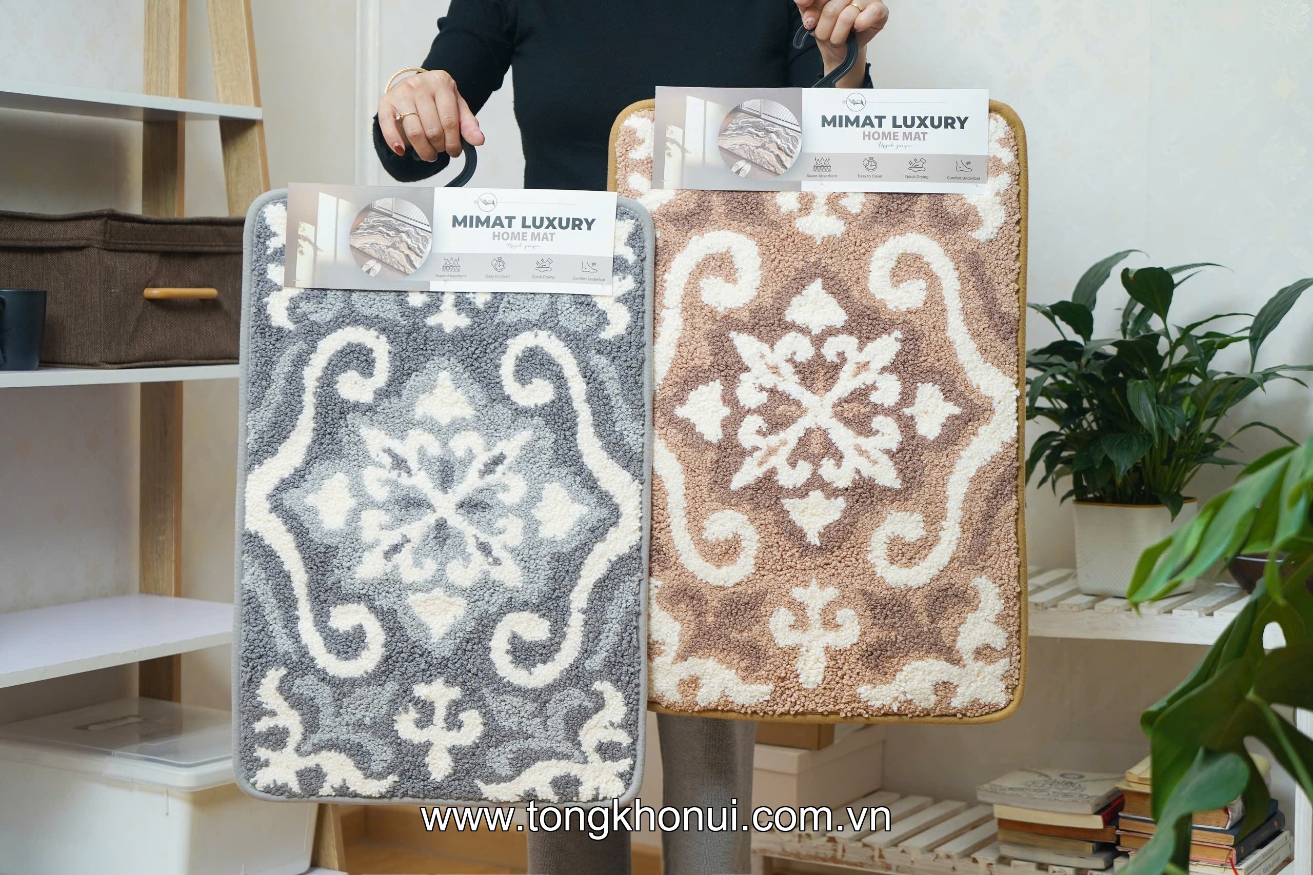 Thảm chùi chân dệt may sợi tổng hợp 40*60, Thổ Cẩm MM06 ảnh 13