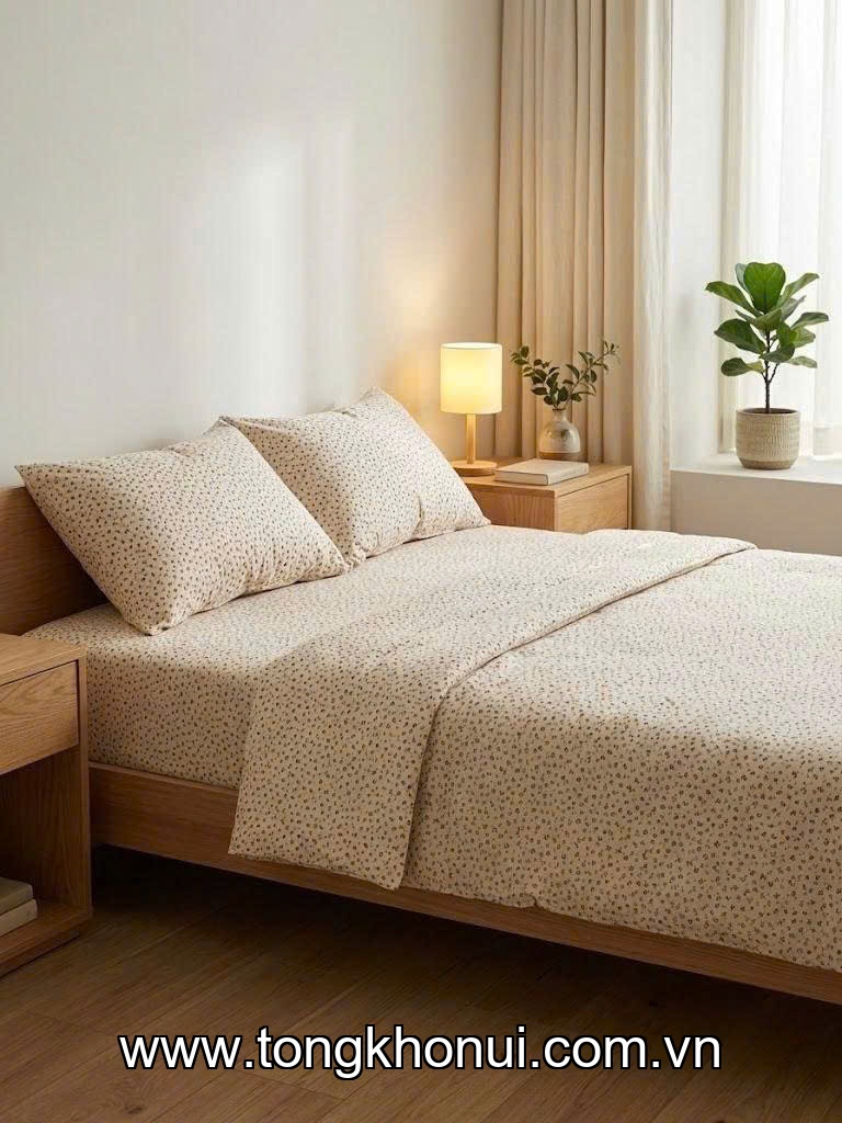 Chăn hè thu Microfiber mềm mịn Kawa 200x220cm, mẫu hoa xanh đậm KAWA4946640 ảnh 4