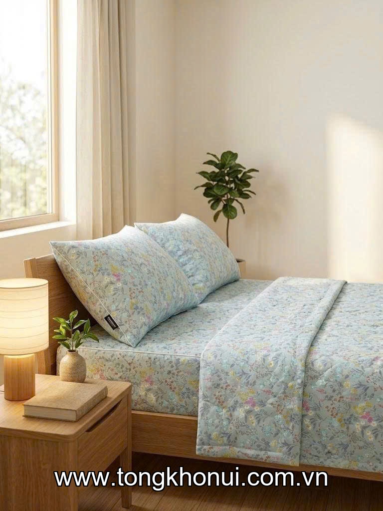 BỘ GA MICROFIBER KAWA NHẬT KÈM 2 VỎ GỐI – SIZE 1.6M / 1.8M / 2.2M ảnh 7
