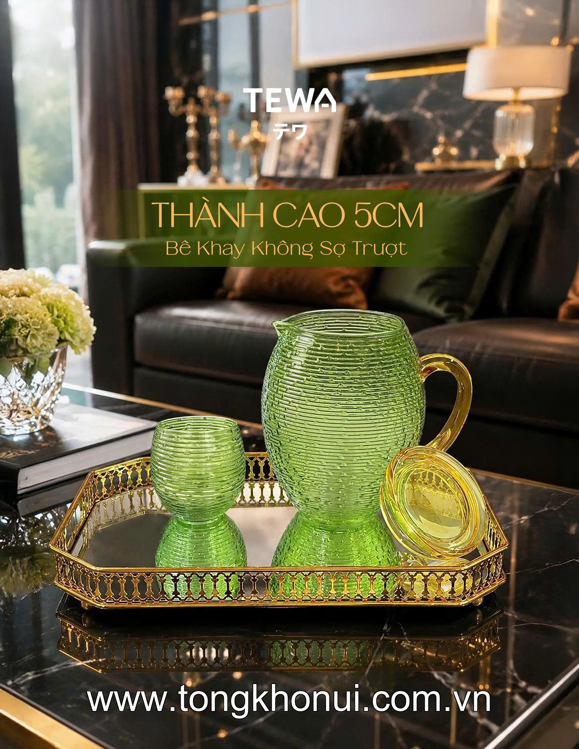 Khay đựng đồ đa năng mặt tráng gương TEWA, 80080 ảnh 13