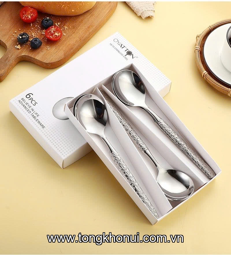 Bộ 6 thìa OYATTON 20cm inox 18/10 -O573 Model: OYT-AL573P6 ảnh 2