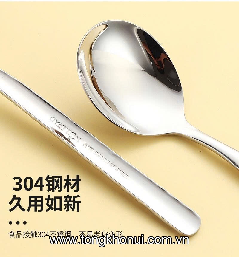 Bộ 6 thìa OYATTON 20cm inox 18/10 -O573 Model: OYT-AL573P6 ảnh 6