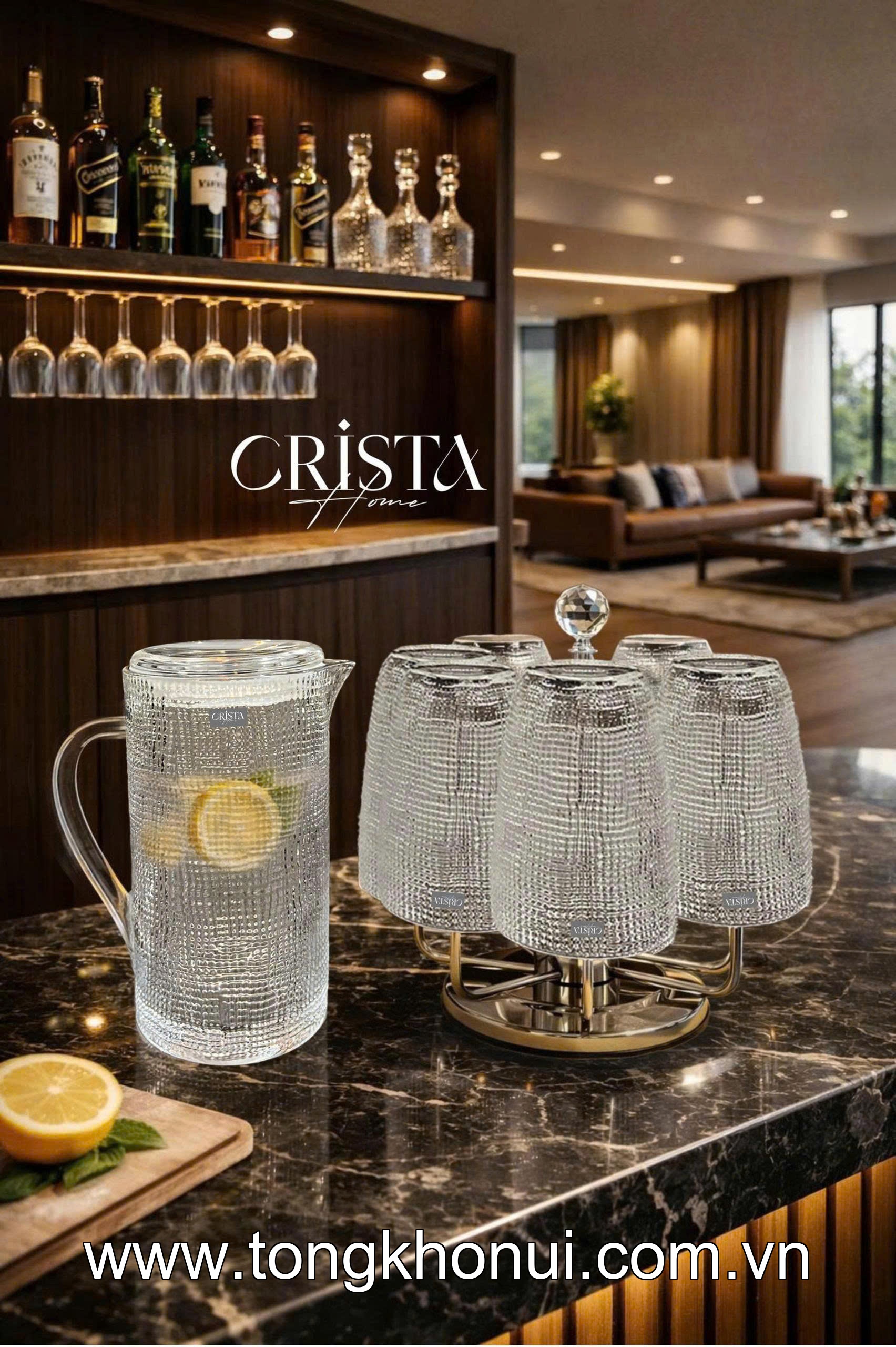 BÌNH THỦY TINH VÂN LƯỚI 1L CRISTA HOME – MÃ 60276 | NẮP SILICONE KHÔNG RỜI, 5 MÀU XINH! ảnh 11
