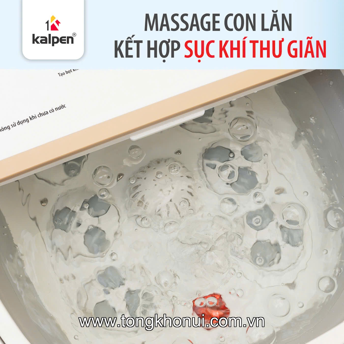 Bồn ngâm chân massage gấp gọn Kalpen G20 8L ảnh 3