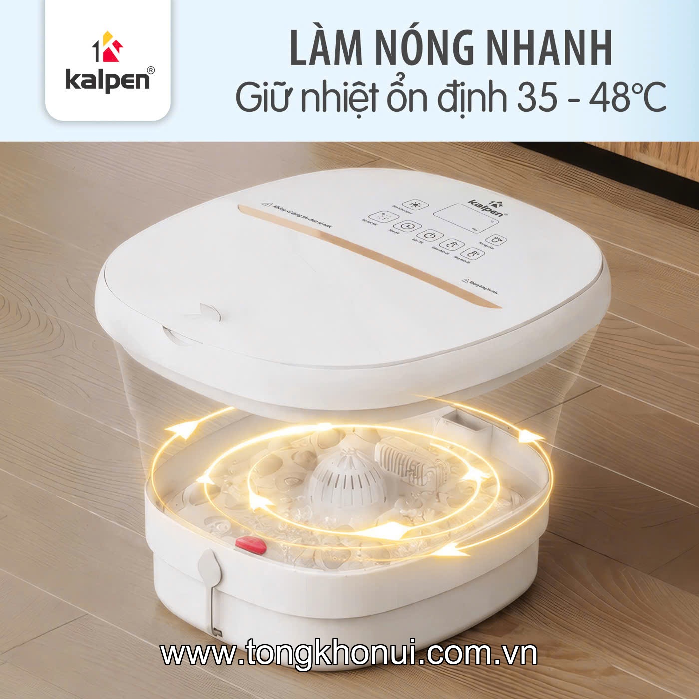 Bồn ngâm chân massage gấp gọn Kalpen G20 8L ảnh 4