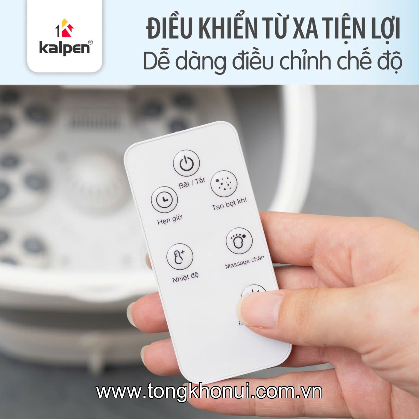 Bồn ngâm chân massage gấp gọn Kalpen G20 8L ảnh 5