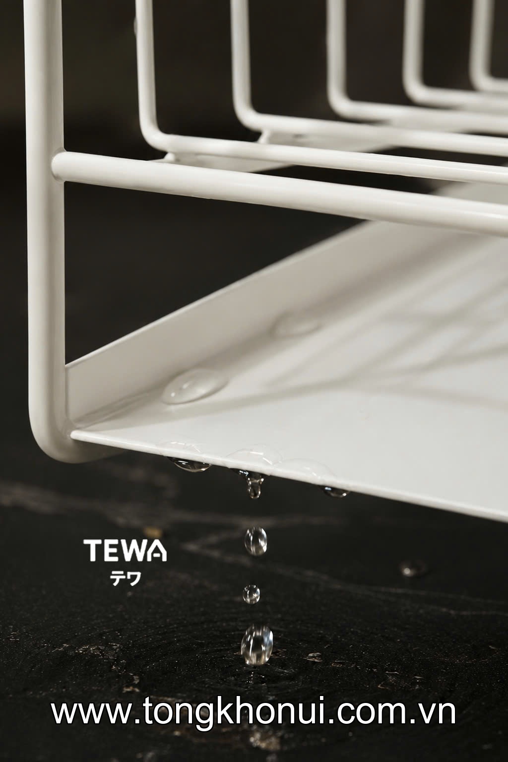Giá thép carbon đựng đồ đa năng đặt bồn rửa bát TEWA, 80082 màu be, xám ảnh 1