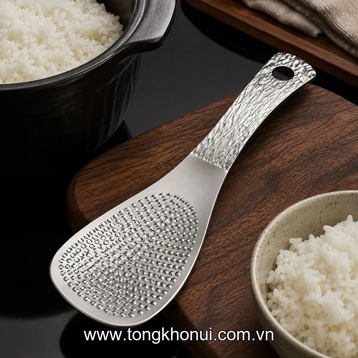 Muôi xới cơm O874 OYATTON 19cm, inox 18/10, model: OYT-AL874P19 ảnh 3