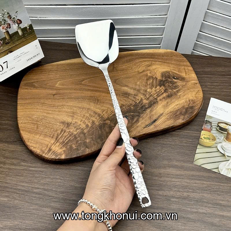 Xẻng xào cán dài Chockmen inox 18/10 - C224 model: CKM-AL224GC ảnh 3