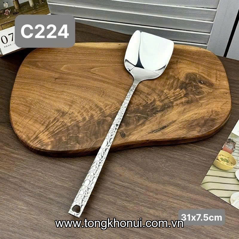 Xẻng xào cán dài Chockmen inox 18/10 - C224 model: CKM-AL224GC ảnh 5