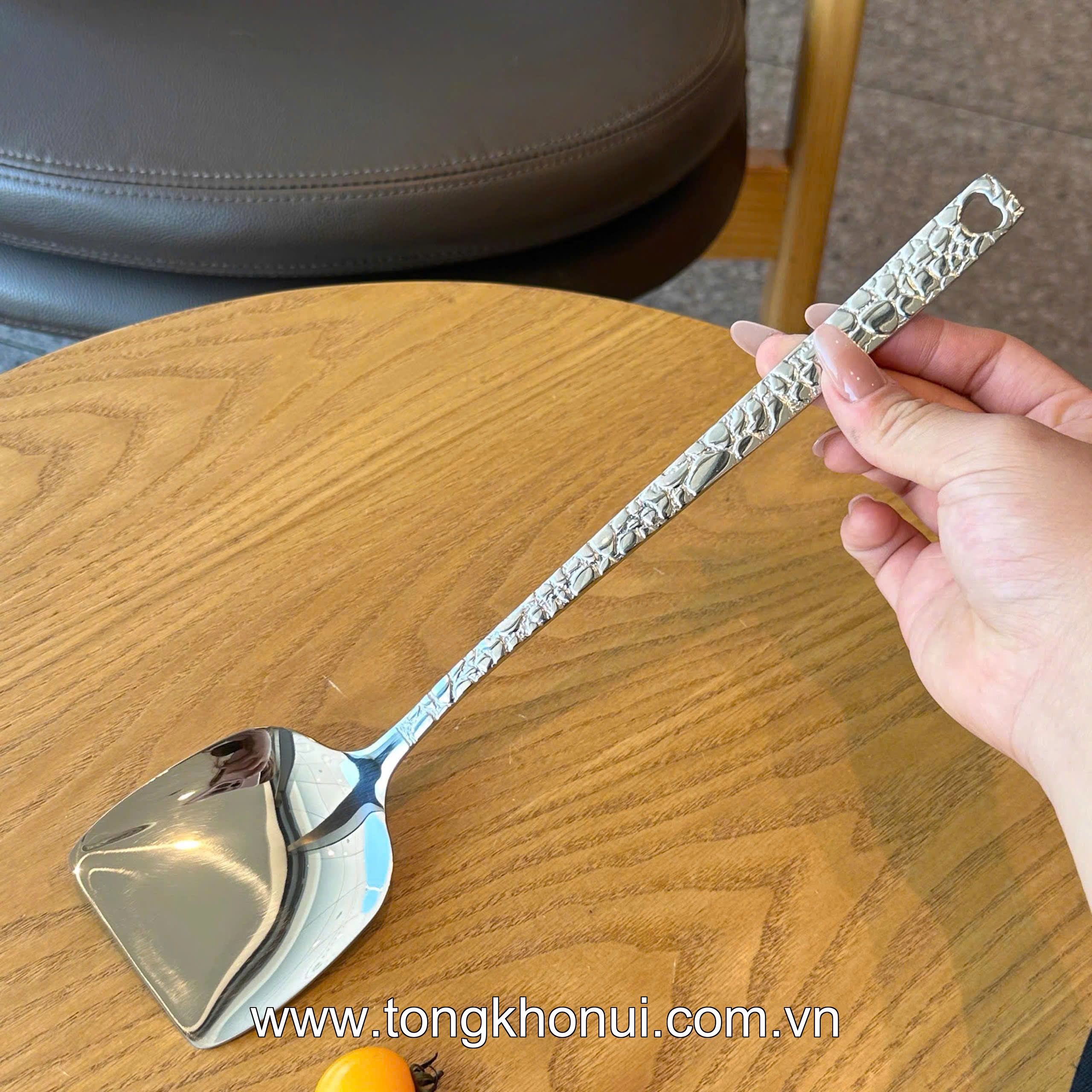 Xẻng xào cán dài Chockmen inox 18/10 - C224 model: CKM-AL224GC ảnh 9