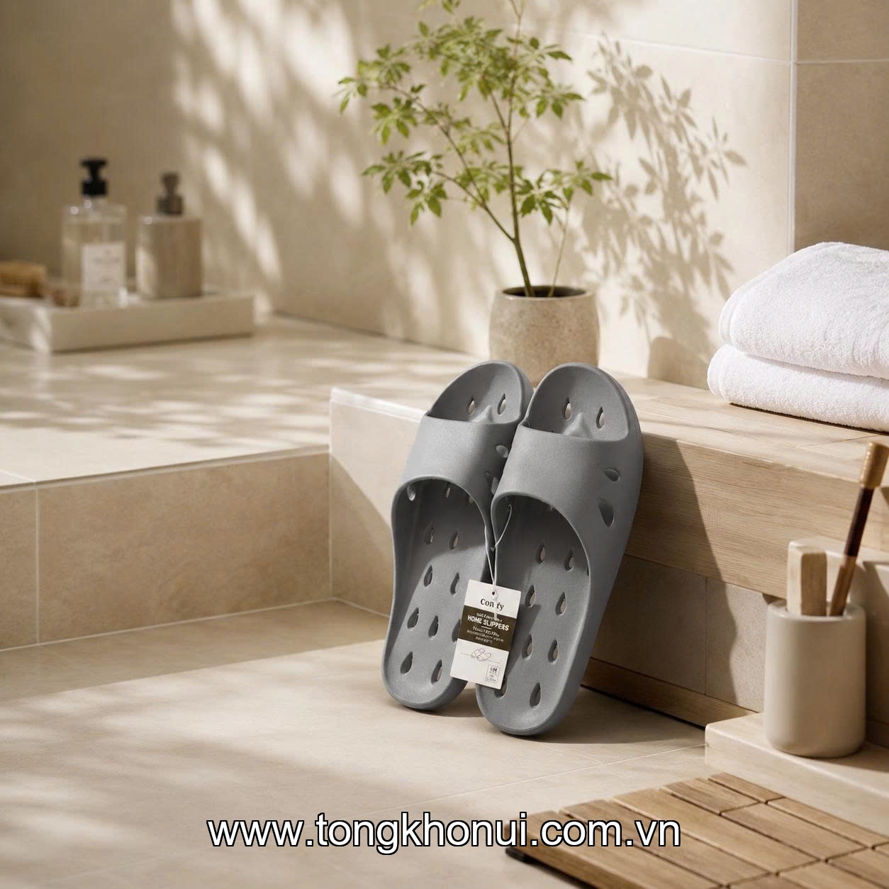DÉP LỖ NHÀ TẮM SIÊU NHẸ CHỐNG TRƯỢT COMFY – NHẬT | EVA ĐÚC NGUYÊN KHỐI, BỀN VÀI NĂM KHÔNG THAY! ảnh 5