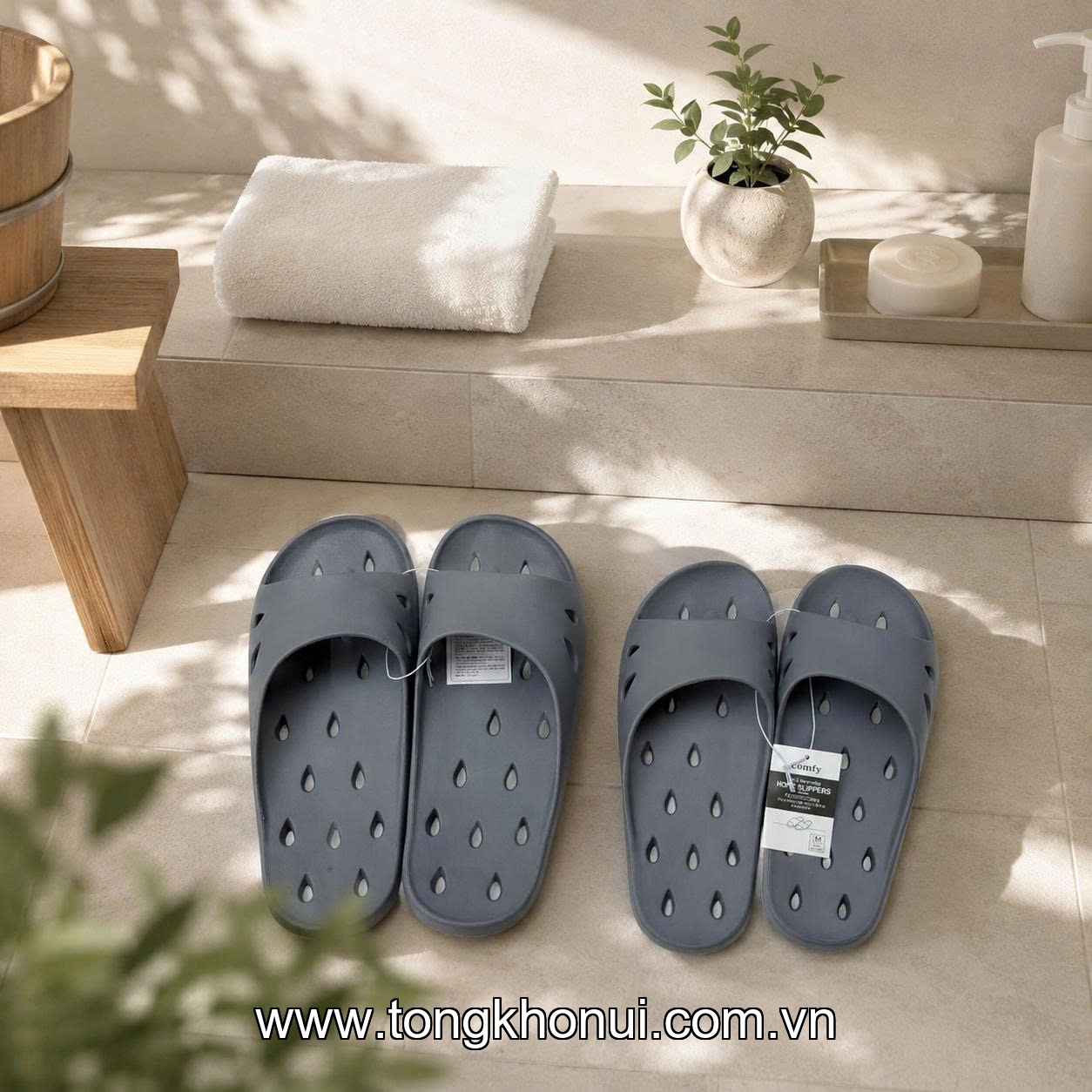 DÉP LỖ NHÀ TẮM SIÊU NHẸ CHỐNG TRƯỢT COMFY – NHẬT | EVA ĐÚC NGUYÊN KHỐI, BỀN VÀI NĂM KHÔNG THAY! ảnh 7