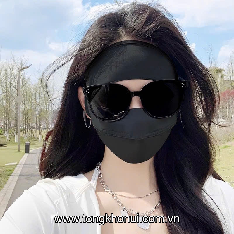KHẨU TRANG CHỐNG NẮNG SỢI LỤA BĂNG DONAHOME – MODEL OC-KT01 | CHE FULL MẶT, UPF 50+! ảnh 9