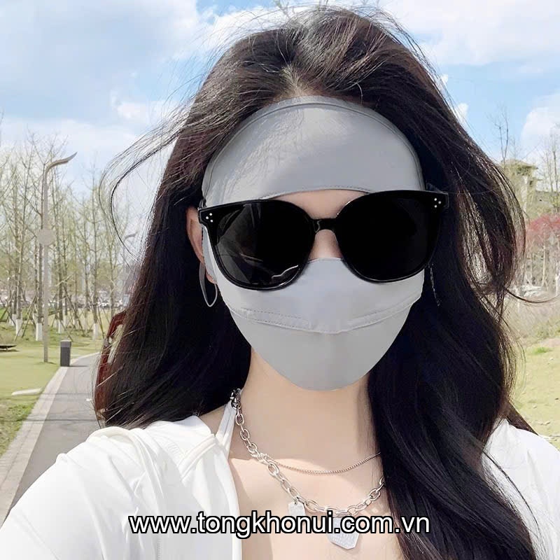 KHẨU TRANG CHỐNG NẮNG SỢI LỤA BĂNG DONAHOME – MODEL OC-KT01 | CHE FULL MẶT, UPF 50+! ảnh 10