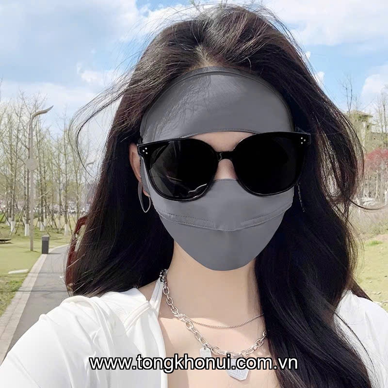KHẨU TRANG CHỐNG NẮNG SỢI LỤA BĂNG DONAHOME – MODEL OC-KT01 | CHE FULL MẶT, UPF 50+! ảnh 11