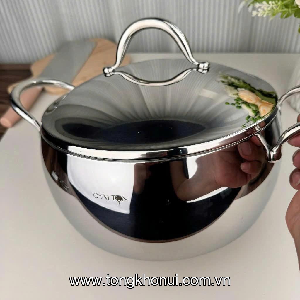 Nồi Oyatton 18cm inox 18/10 - O284 model: OYT-284P18 ảnh 3