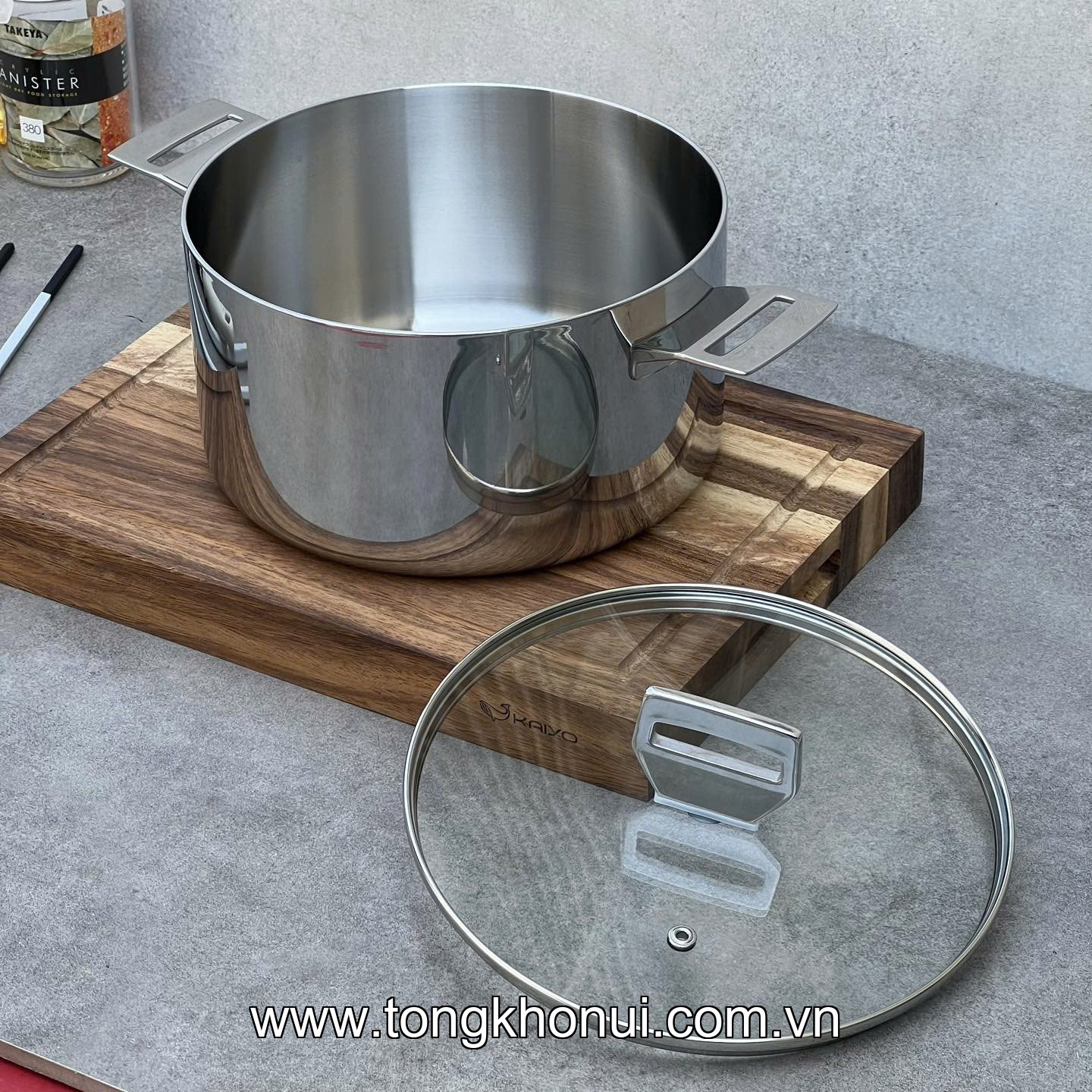 NỒI INOX THÂN ĐÁY LIỀN TRY-PLY CLASSIC PRO KAIYO – 3 SIZE 18/20/24CM | BÓNG GƯƠNG, 3 LỚP ĐÚC LIỀN, SANG HẾT NẤC! ảnh 7