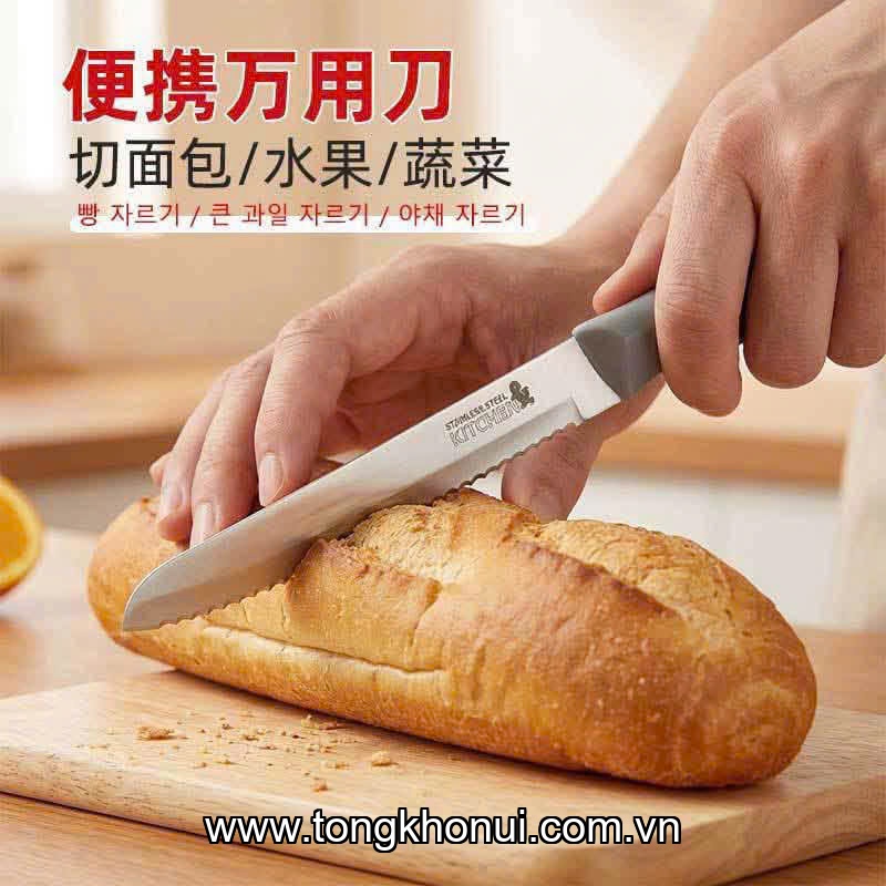 Bộ 3 dao thép không gỉ, tay cầm nhựa ABS, Donahome, model: OC-3DB,  KT: 17- 21*2cm ảnh 3