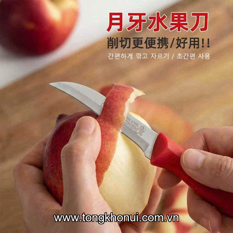 Bộ 3 dao thép không gỉ, tay cầm nhựa ABS, Donahome, model: OC-3DB,  KT: 17- 21*2cm ảnh 6